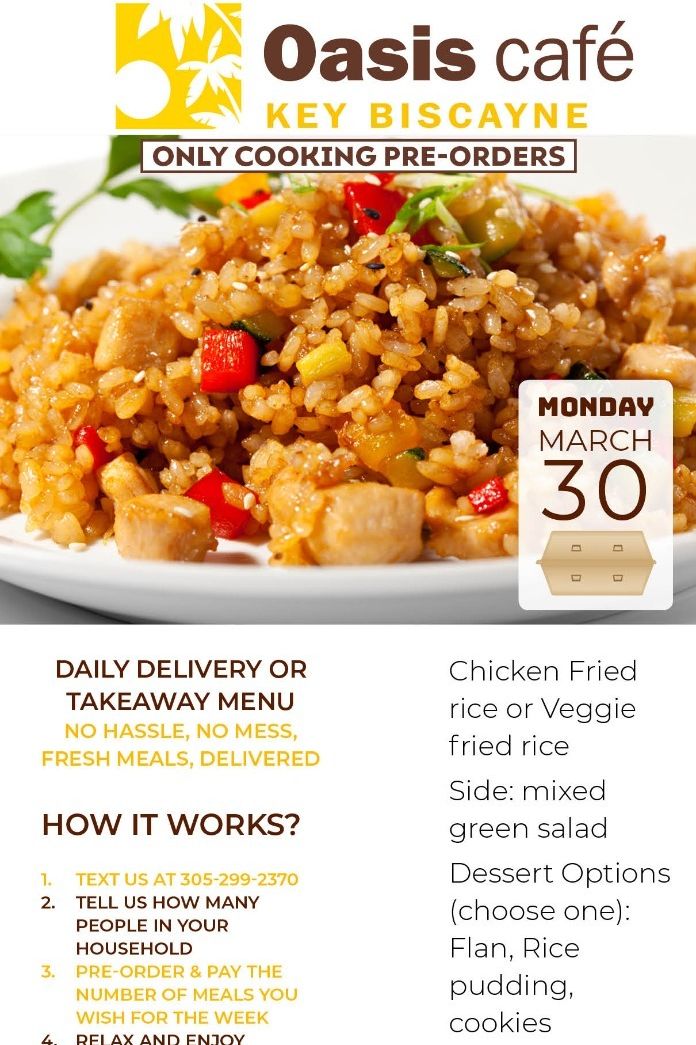 Oasis Monday specials
